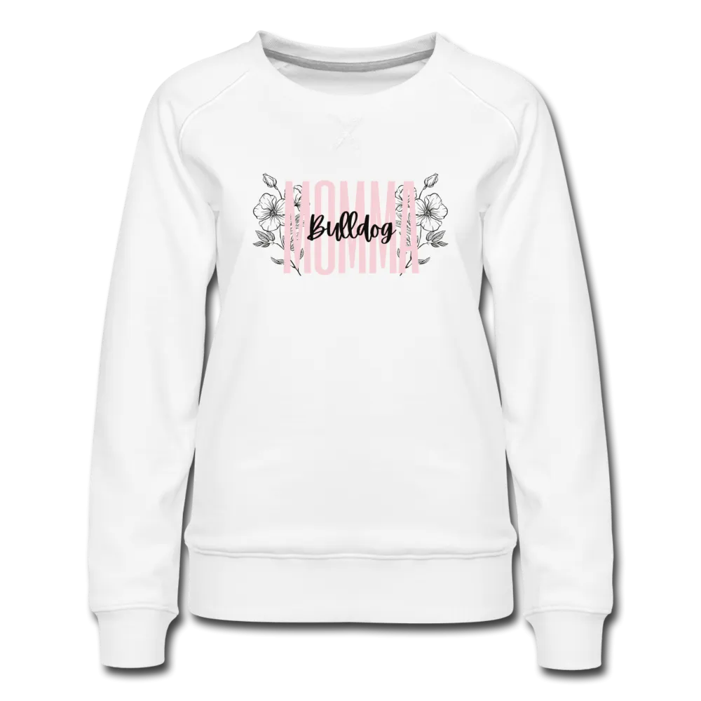 Bulldog Momma Floral Women’s Premium Sweatshirt