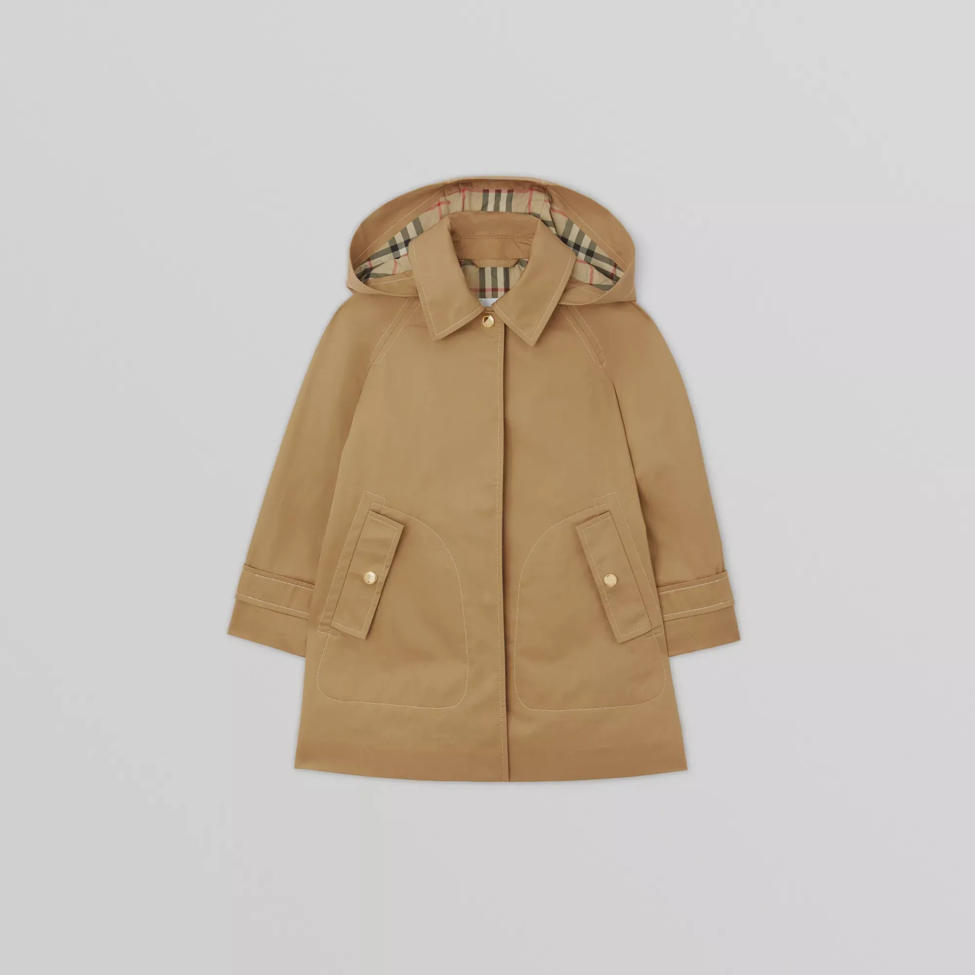 Burberry Detachable Hood Twill Car Coat