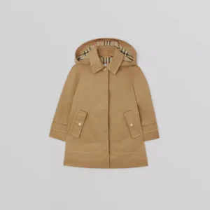 Burberry Detachable Hood Twill Car Coat