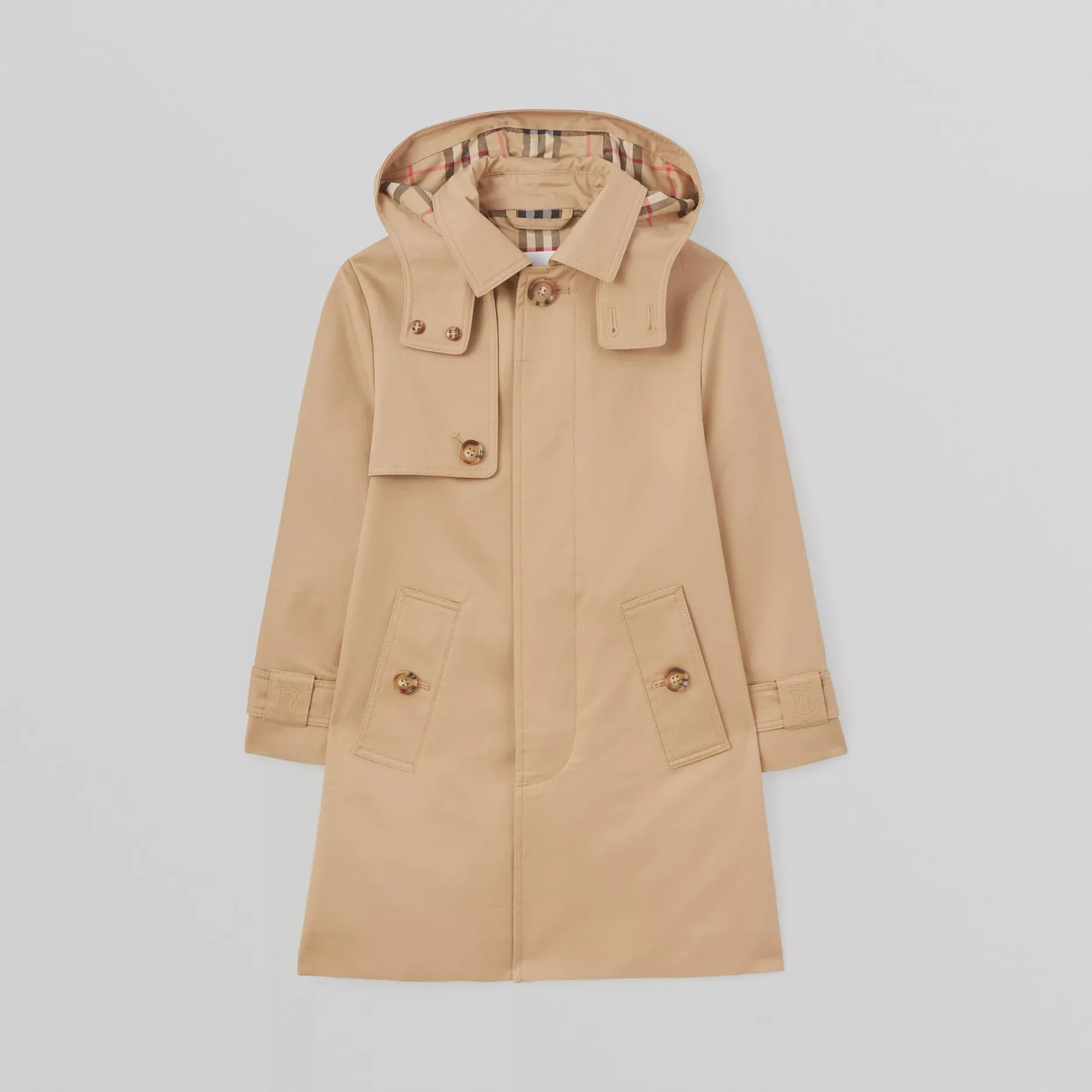 Burberry Hood Cotton Coat