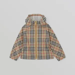Burberry Vintage Check Cotton Hooded Jacket