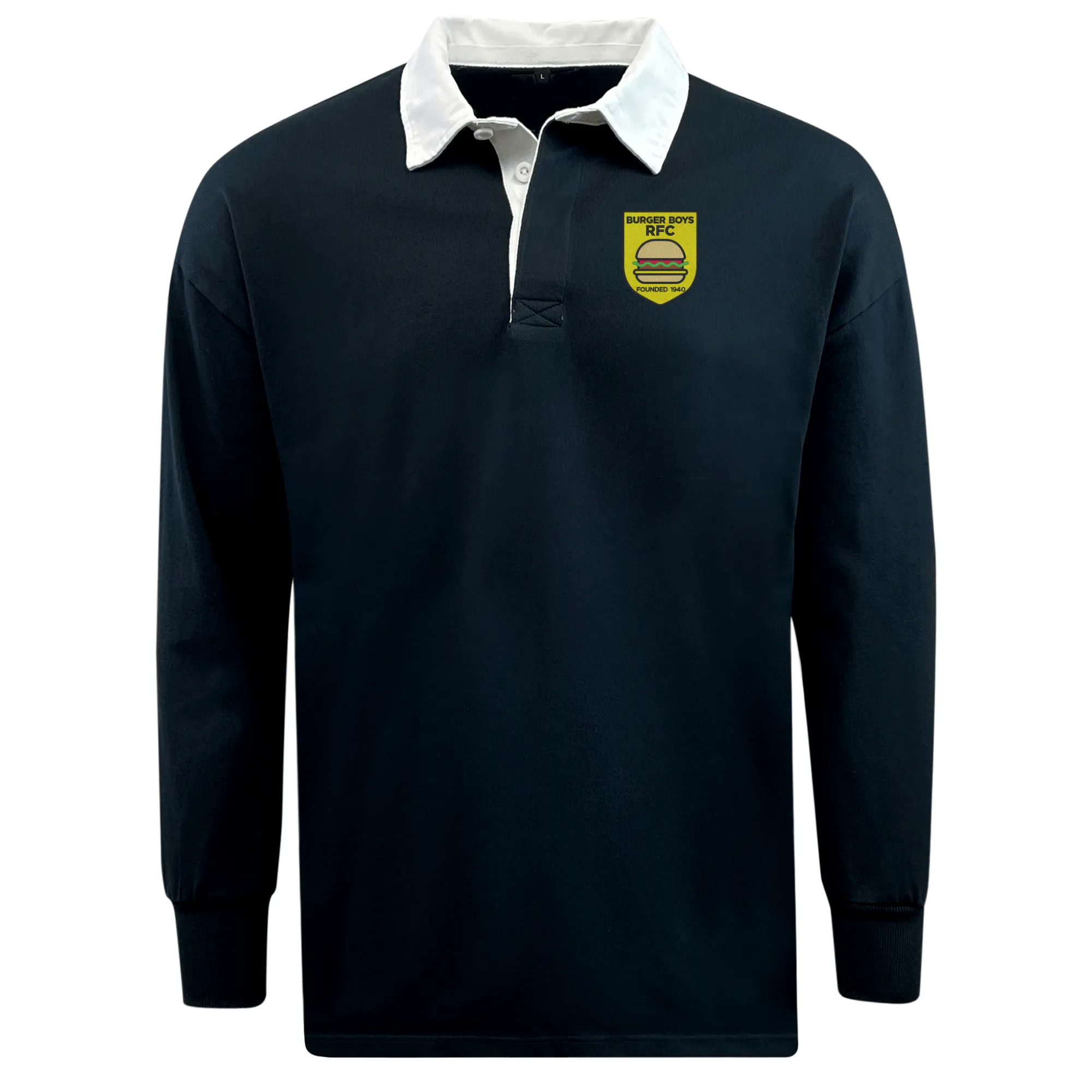 Burger Boys RFC Classic Long Sleeve Solid Rugby Jersey