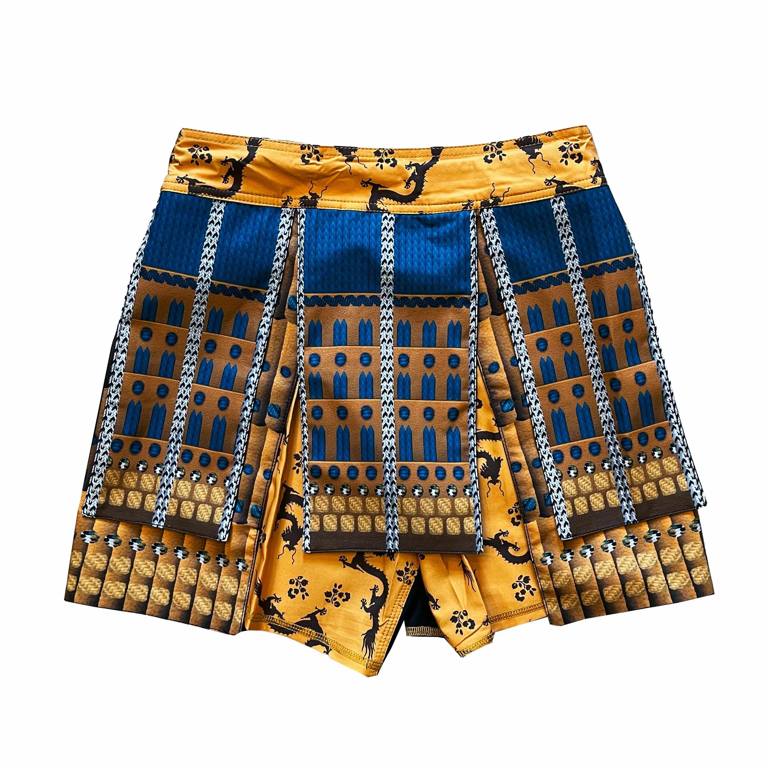 Bushido Samurai Armor Fight Shorts (Gold)