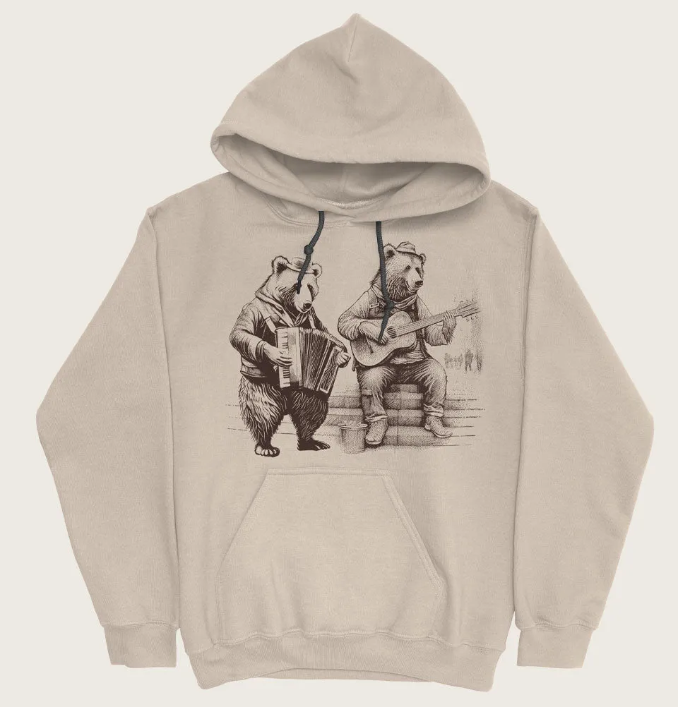 Busking Bears Unisex Hoodie