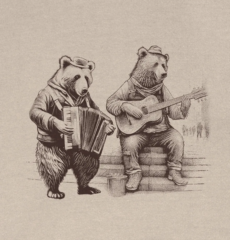 Busking Bears Unisex Hoodie
