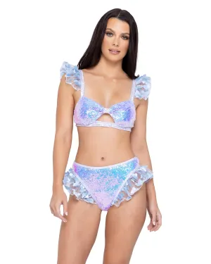 Butterfly Kisses Sequin High Waisted Shorts 6243