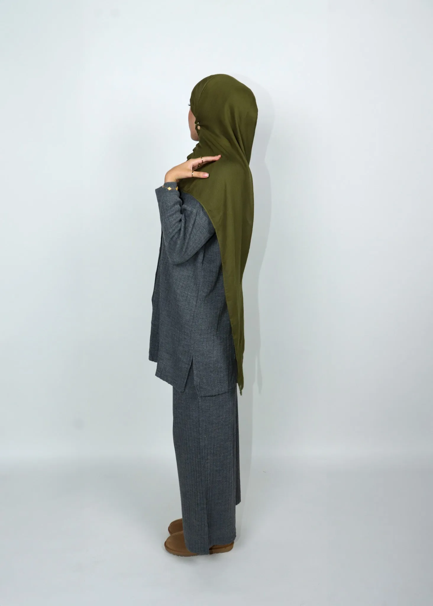 Button Knit Set - Storm