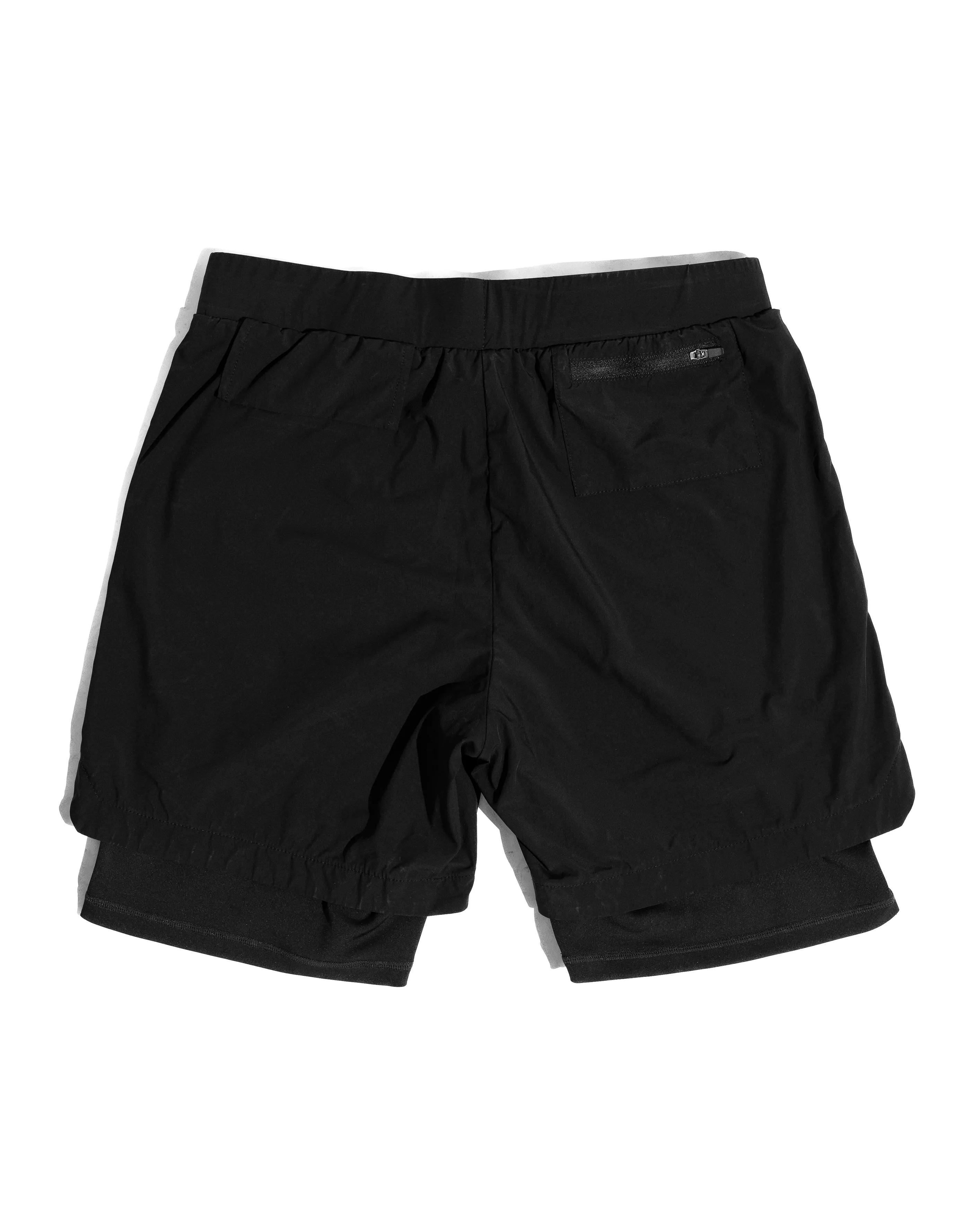 Cab Active Logo Double Layered Shorts Black