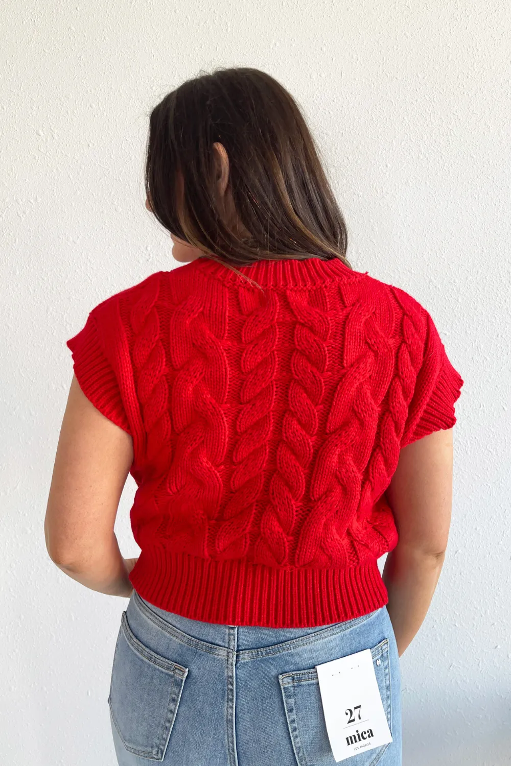 Cable Knit Sweater Top