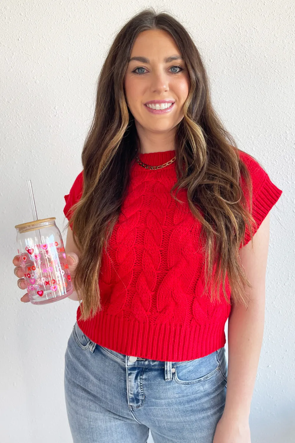Cable Knit Sweater Top