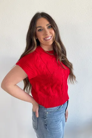 Cable Knit Sweater Top