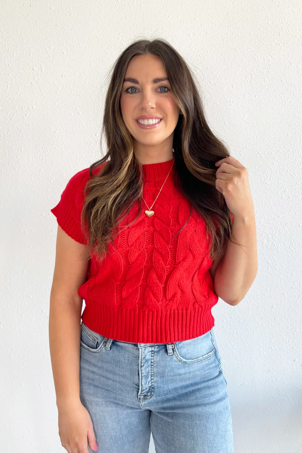 Cable Knit Sweater Top