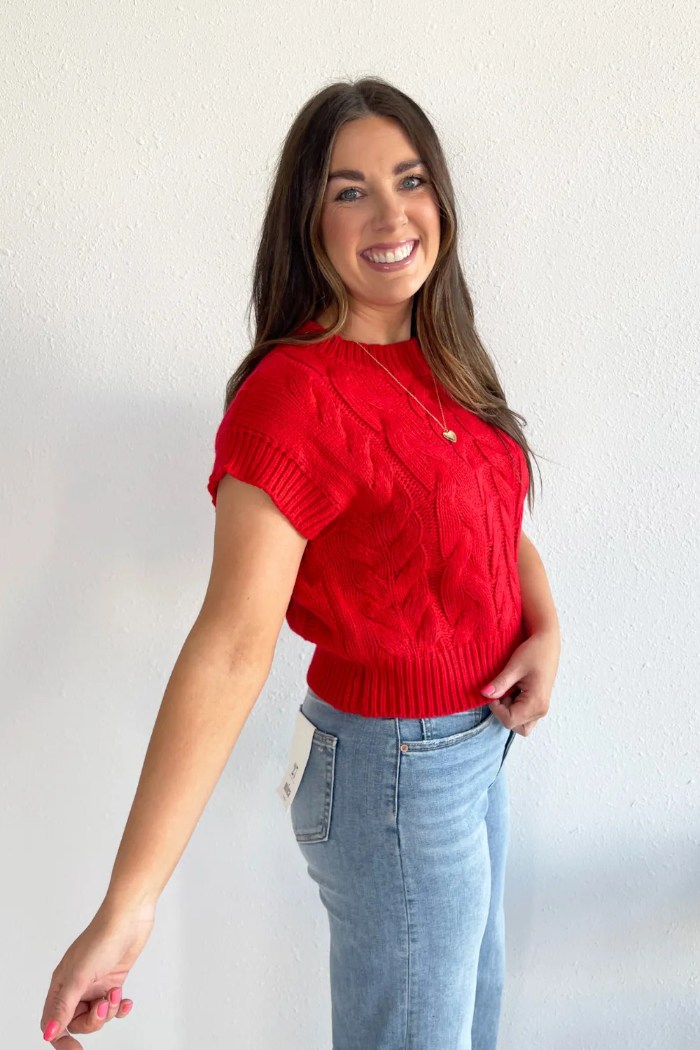 Cable Knit Sweater Top