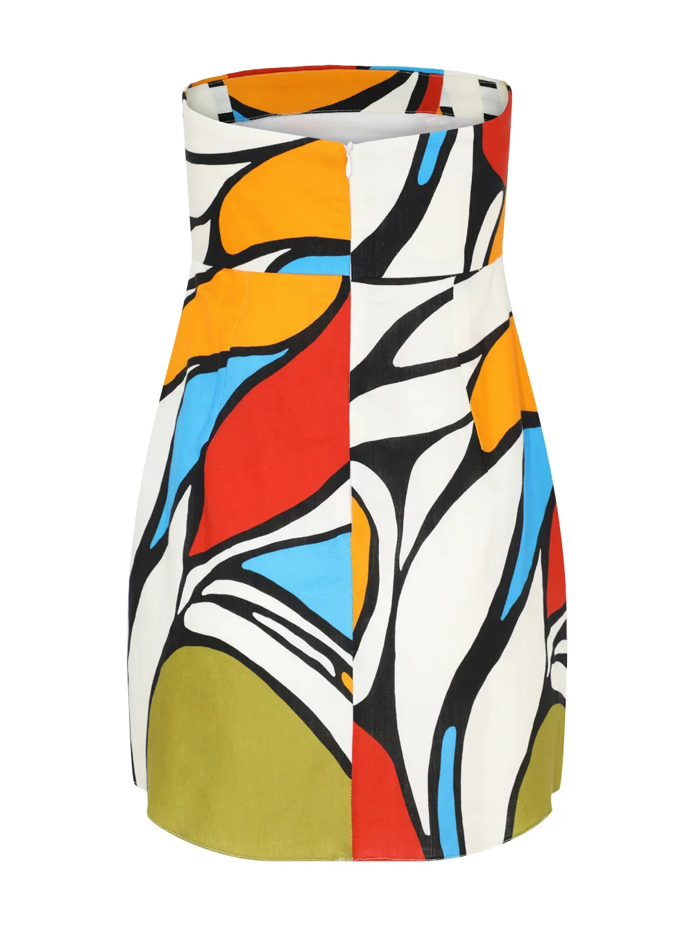 Cala de la Cruz Roma Mini Tube Dress in Vitral Multi