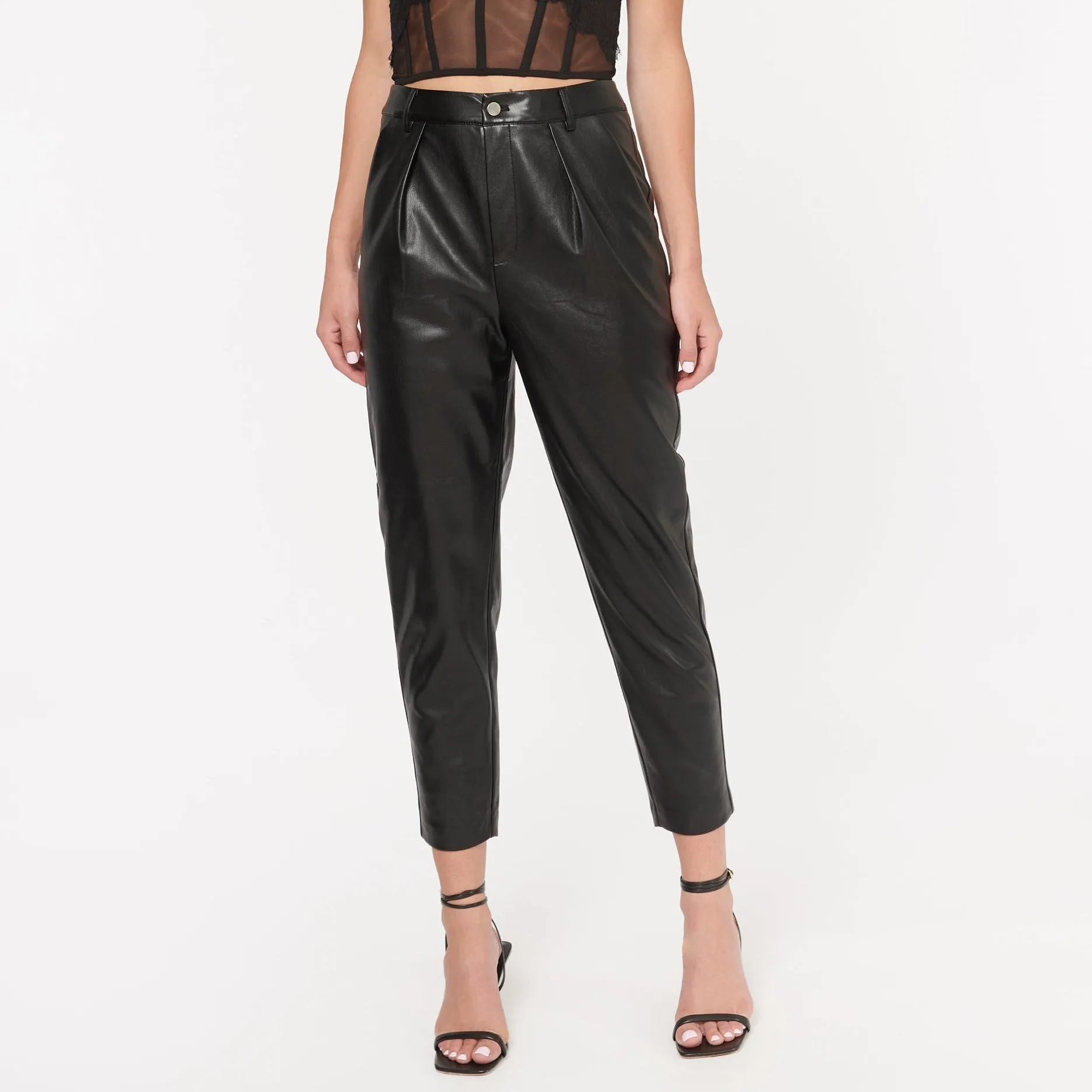 Cami NYC Anja Vegan Leather Pant Black