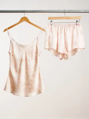 camisole & shorts set - carnation rose