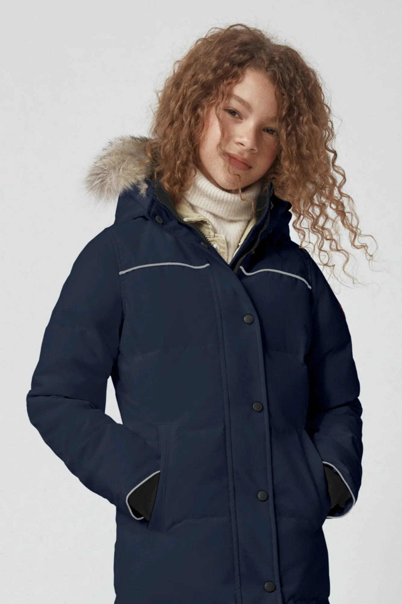 Canada Goose Youth Juniper Parka - Atlantic Navy