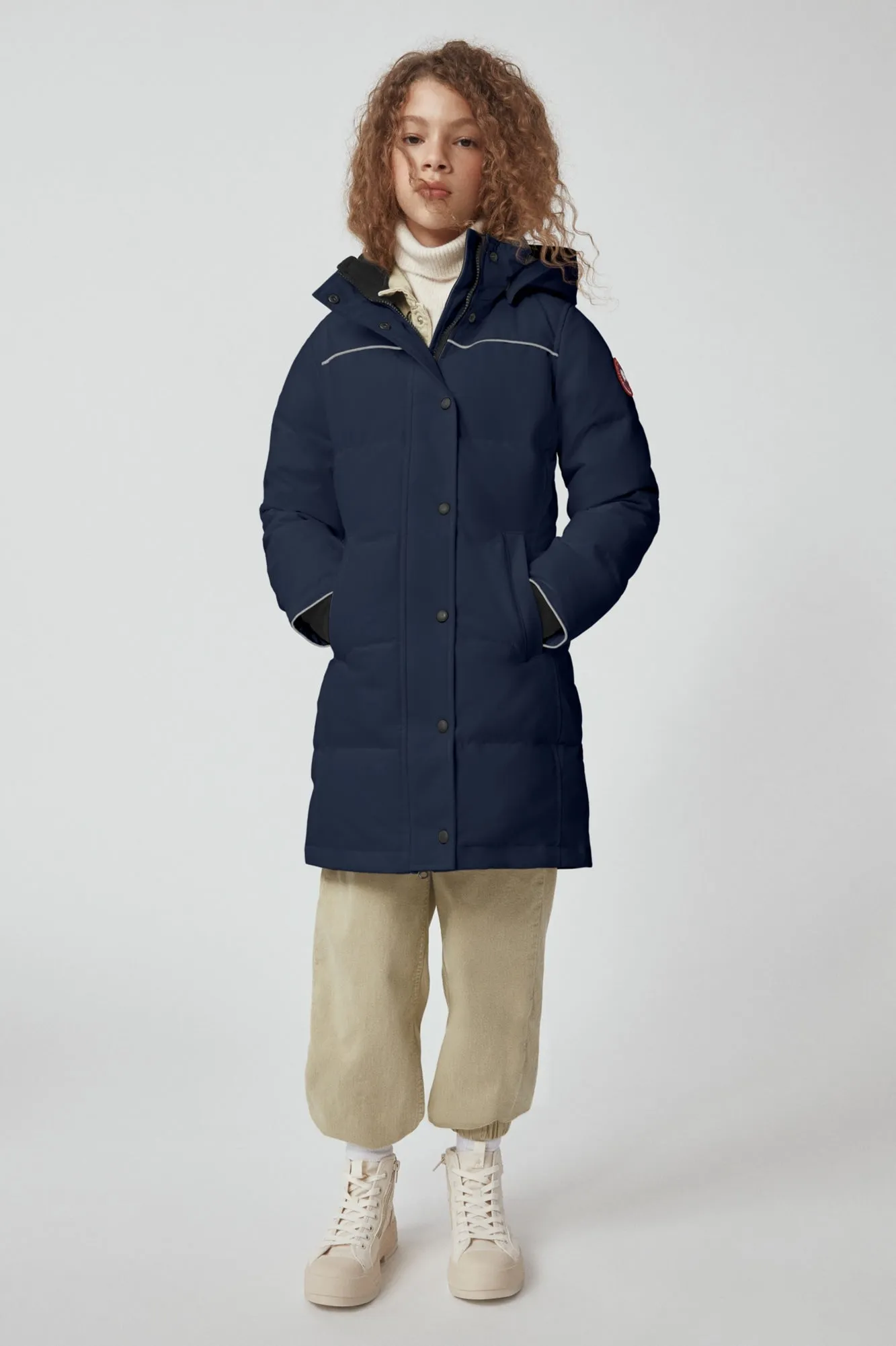 Canada Goose Youth Juniper Parka - Atlantic Navy