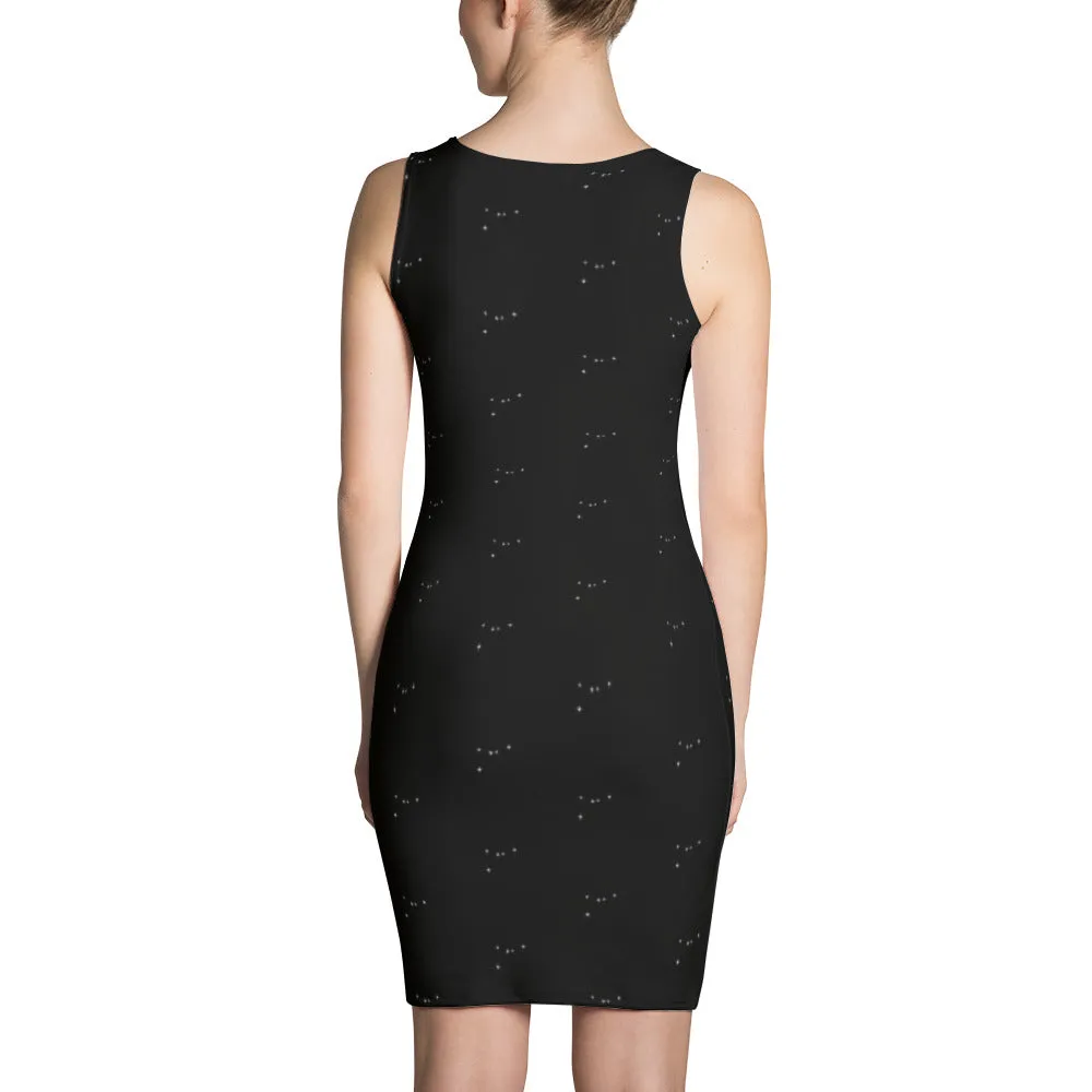CANCER DRESS - Zodiac Constellation Design - Sign Stars Print