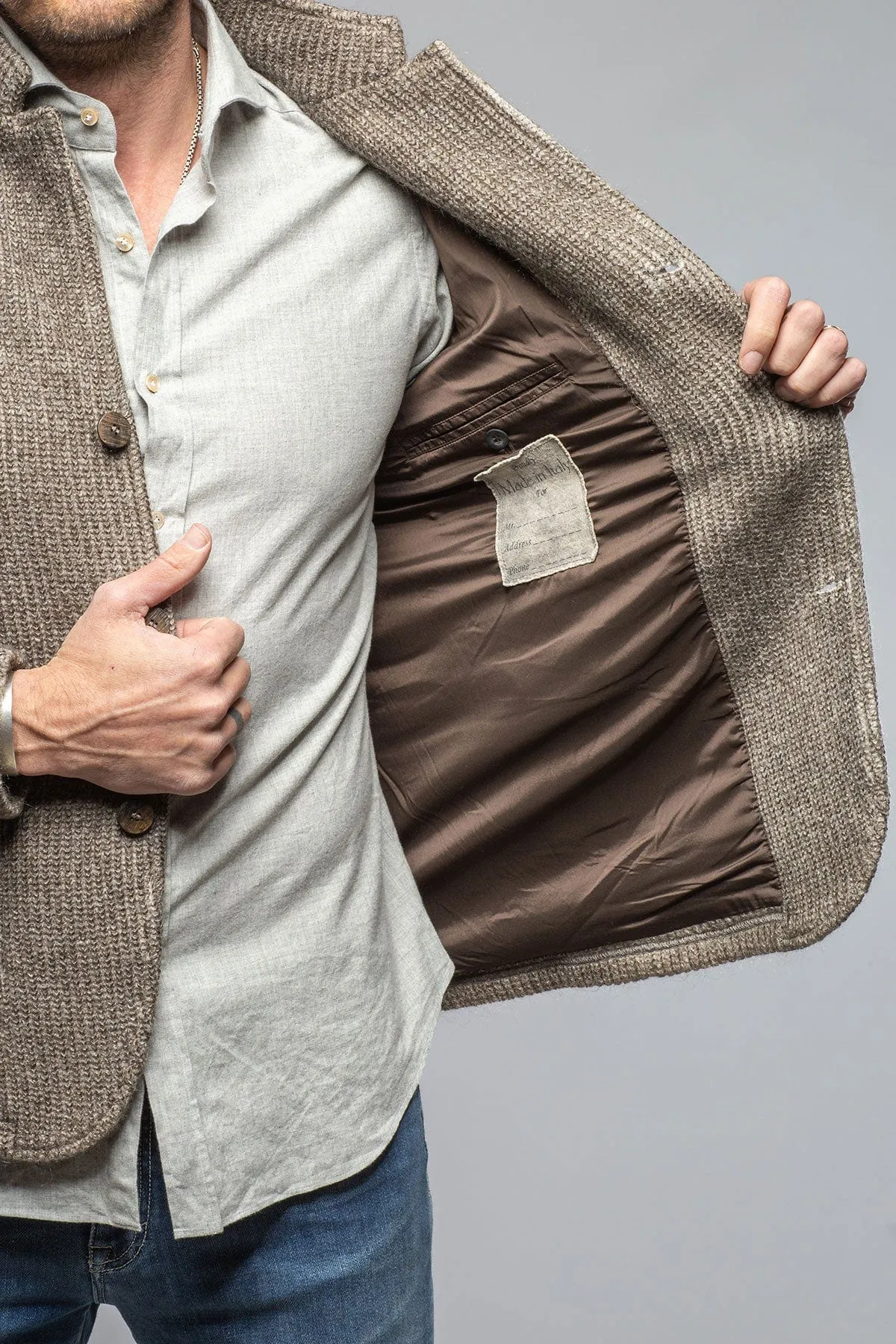 Cardigan Shirt Jacket In Grey