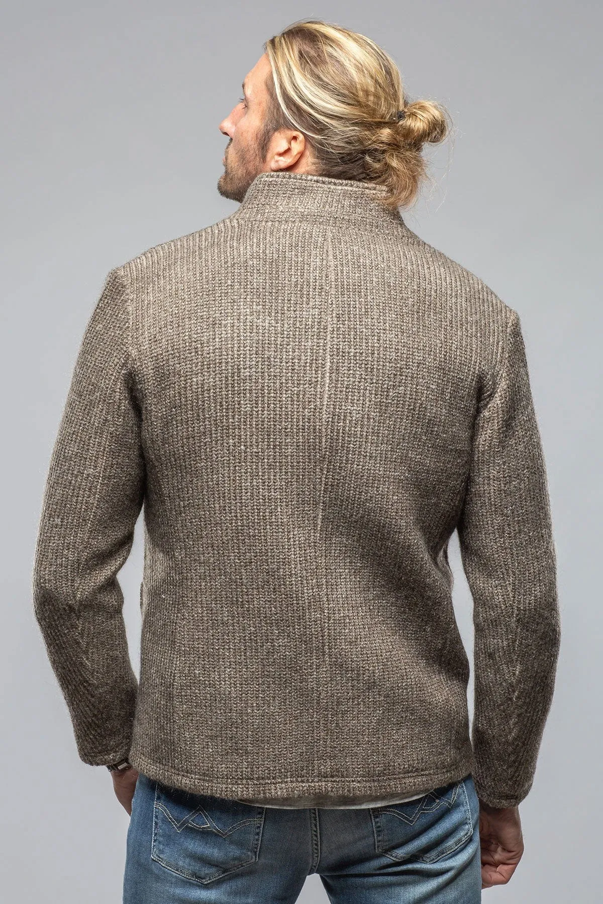 Cardigan Shirt Jacket In Grey
