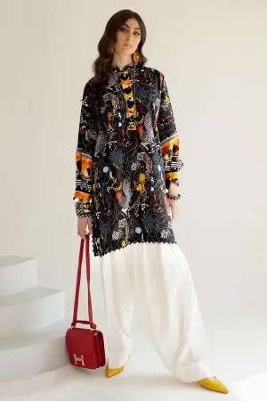 CARIA (ZRW-20972) | Zaha RTW Poplin Collection 2023 | Stitched Lawn Cambric Cotton Suits