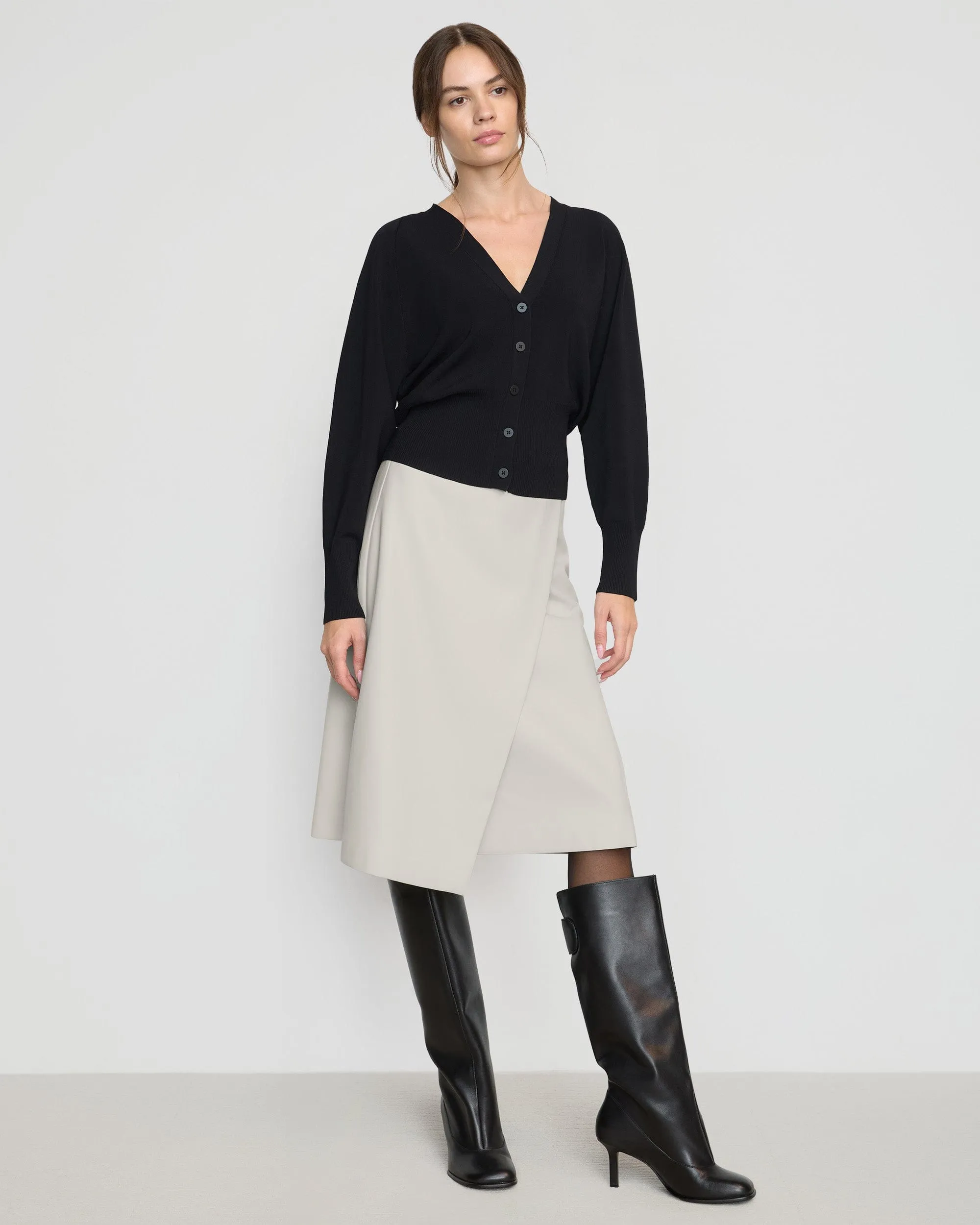 Carson Button-Front Cardigan