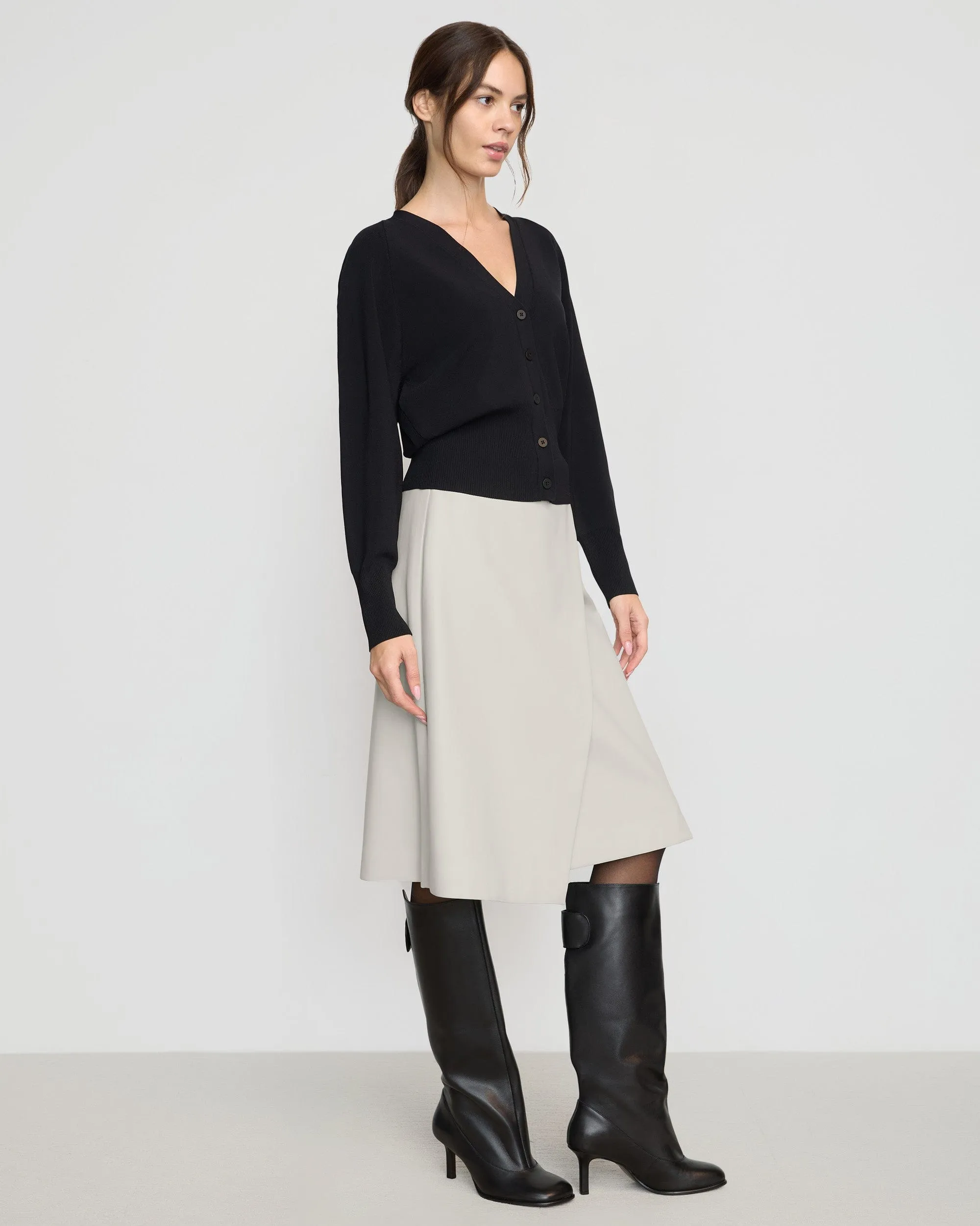 Carson Button-Front Cardigan