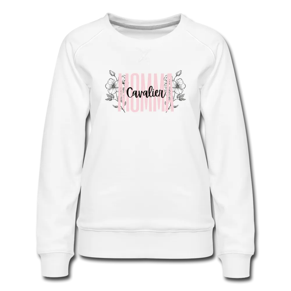 Cavalier King Charles Spaniel Floral Women’s Premium Sweatshirt