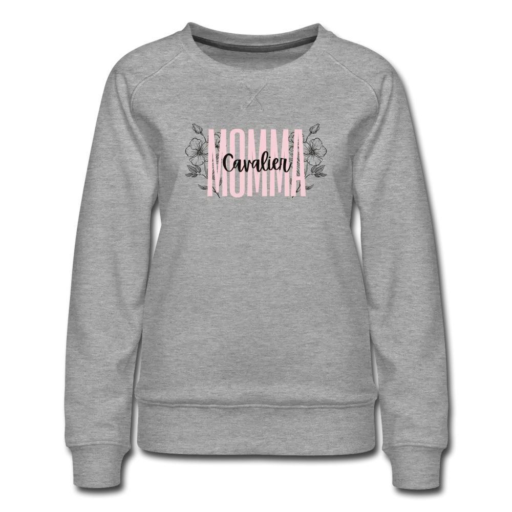 Cavalier King Charles Spaniel Floral Women’s Premium Sweatshirt