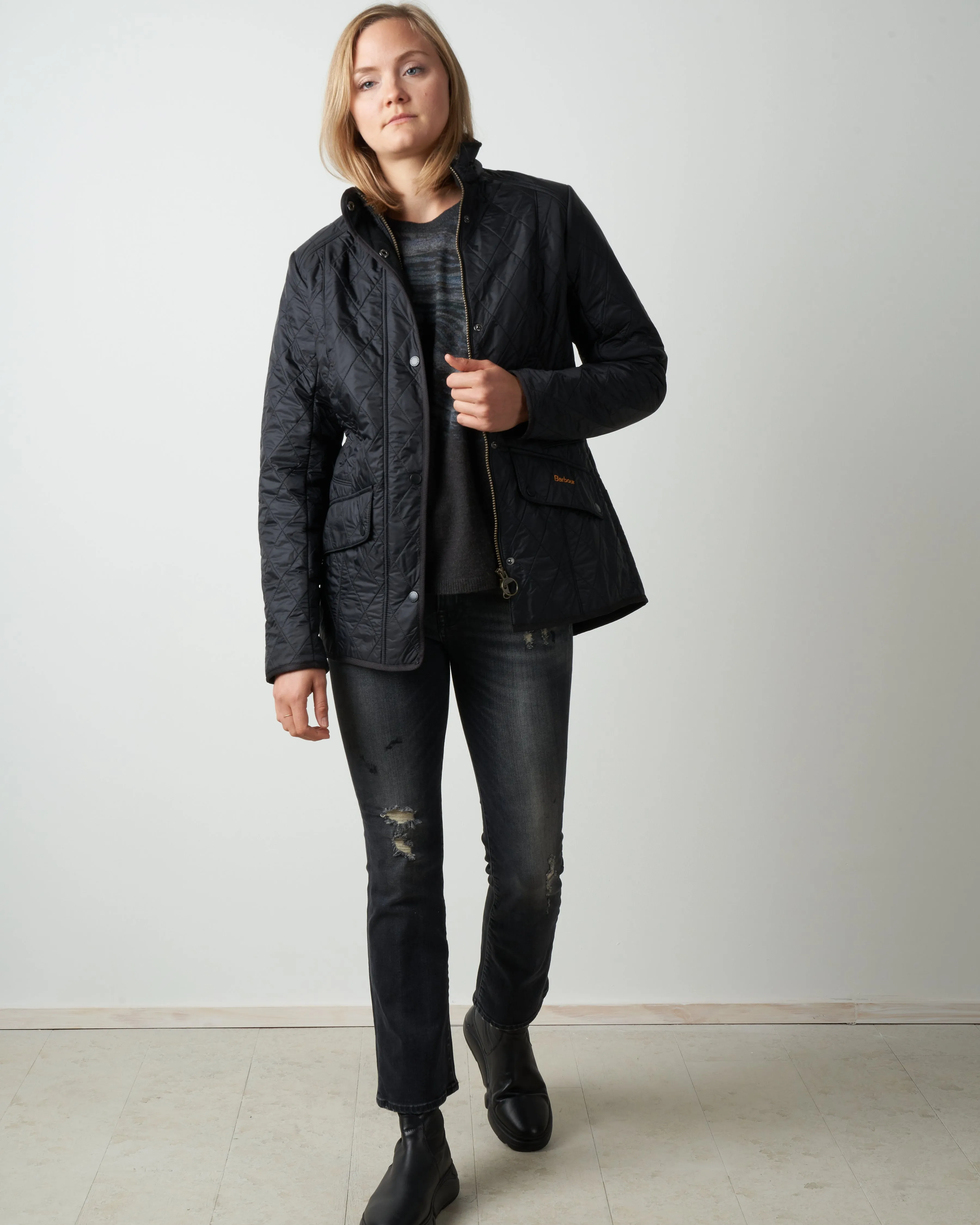 cavalry polarquilt jacket - black