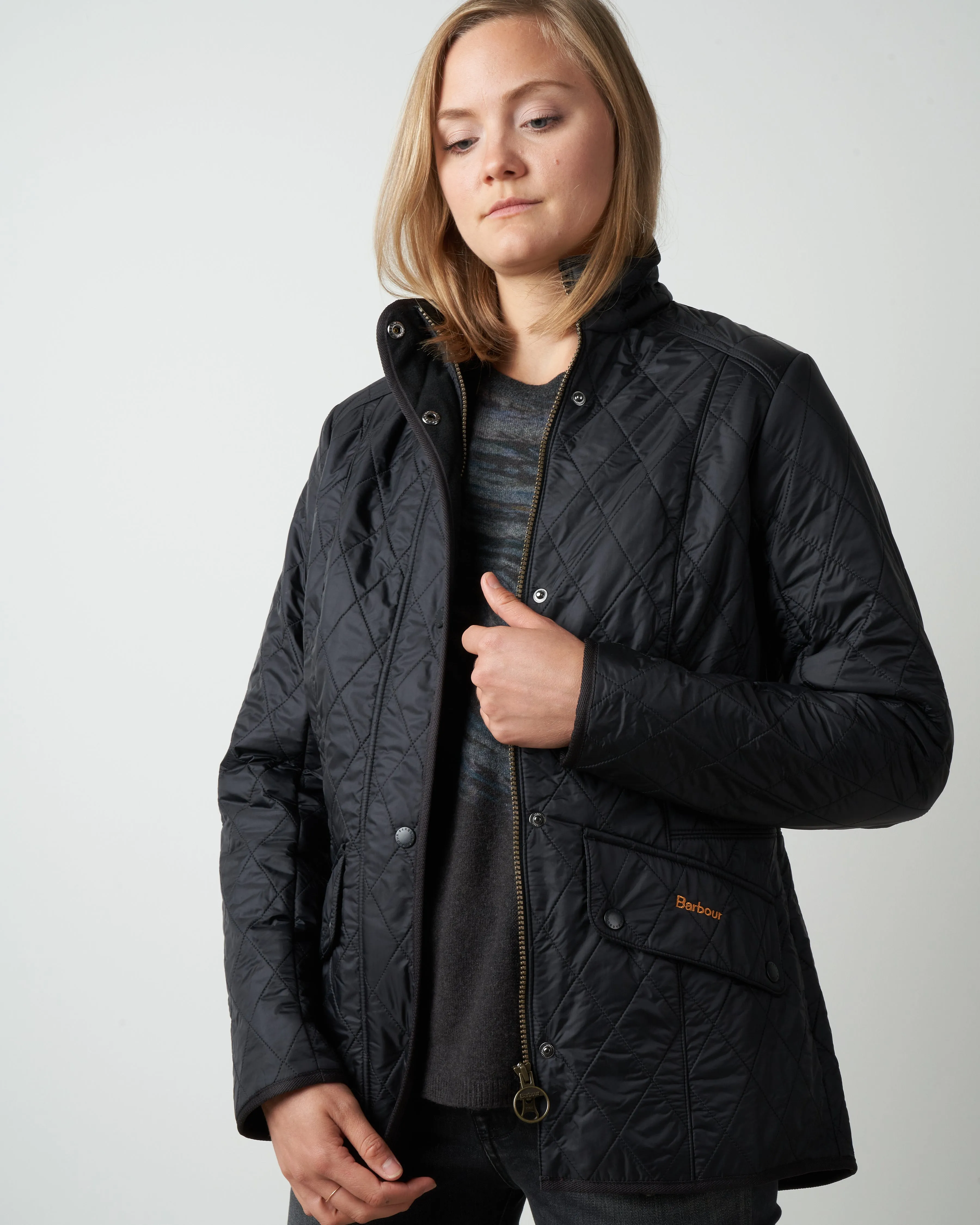 cavalry polarquilt jacket - black