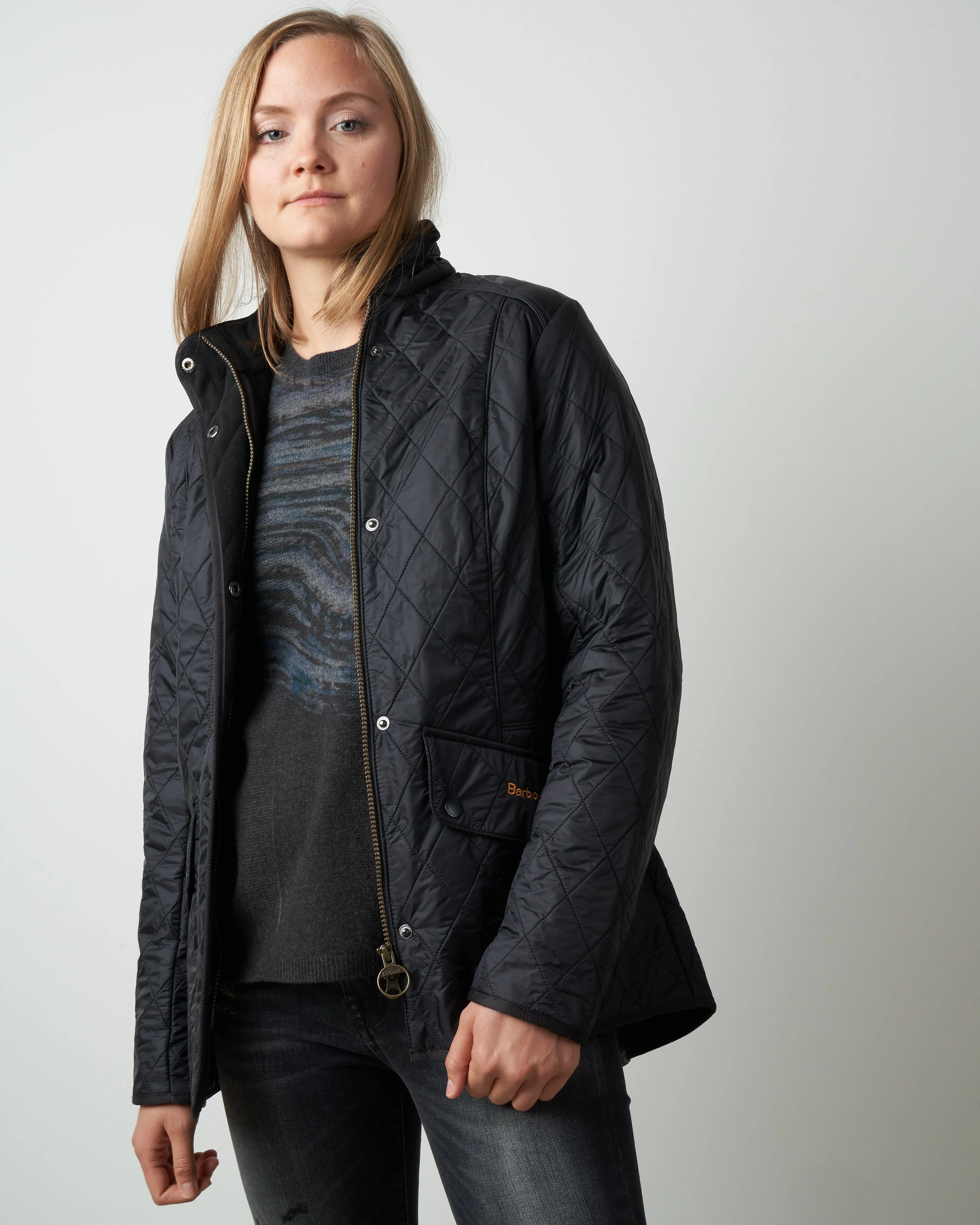 cavalry polarquilt jacket - black