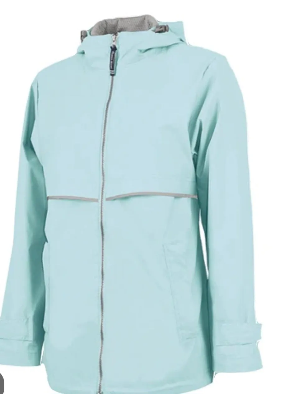 Charles River Rain Jacket AQUA