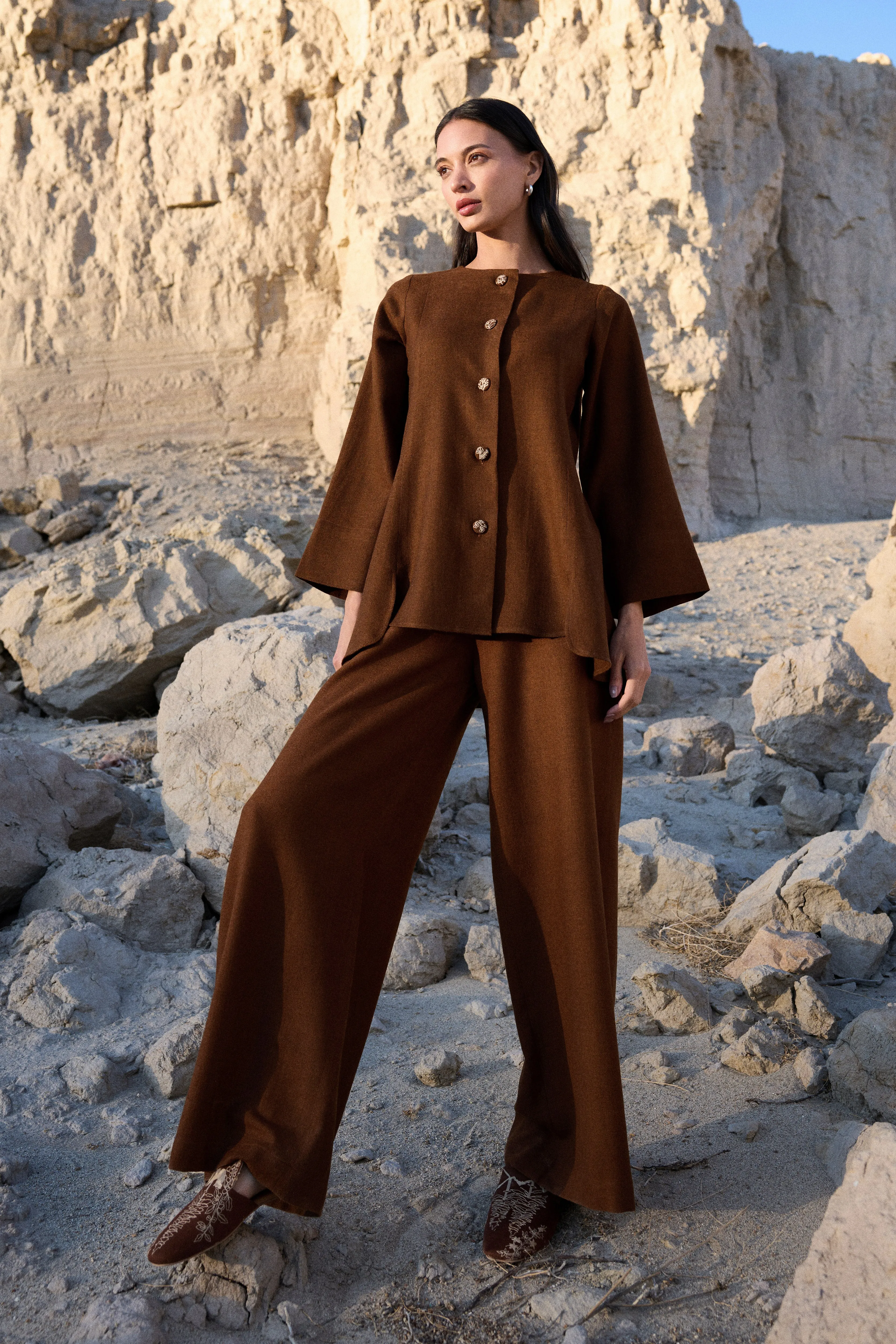 Chilling Woollen Top (Maple)