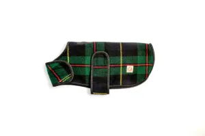 Chilly Dog Dog Blanket Coat Navy Tartan