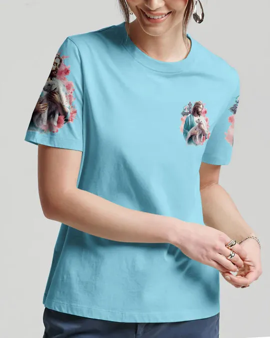 Christianartbag 3D T-Shirt For Women, The Lord Is On My Side Lamb Women's All Over Print Shirt, Christian Shirt, Faithful Fashion, 3D Printed Shirts for Christian Women, CABWTS03200923.