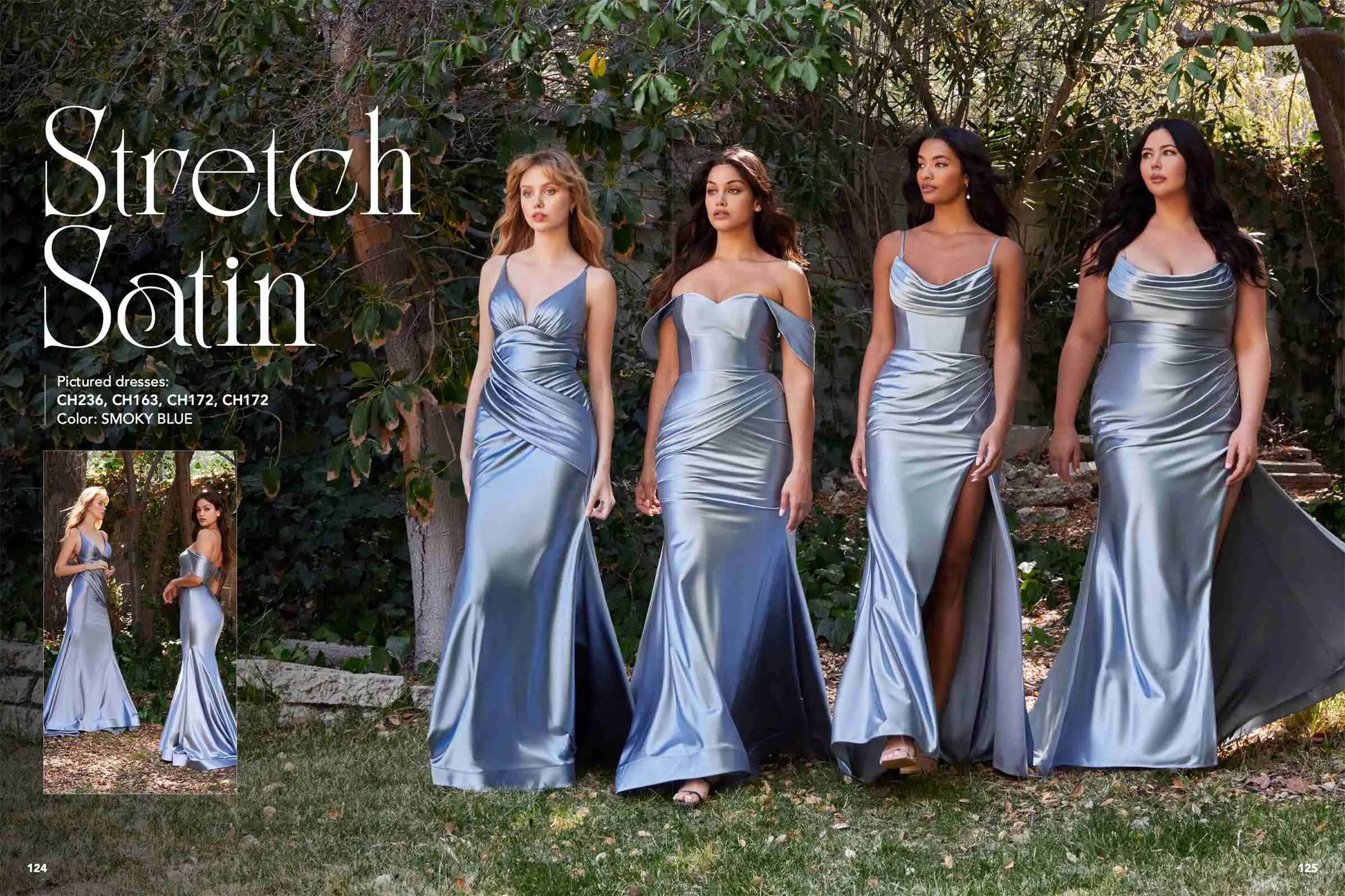 Cinderella Divine CH172 Long Satin Gown with Cowl Neckline and Slit