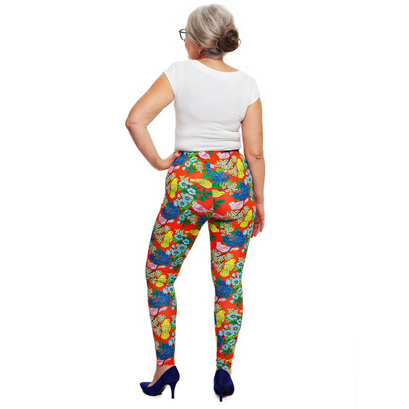 Cissi och Selma Adult Lo Leggings - Kvitter - 'Tweet'