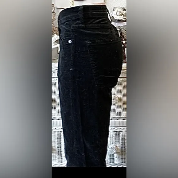 Citizens of Humanity rocket high rise skinny velour jeans In black color size 29