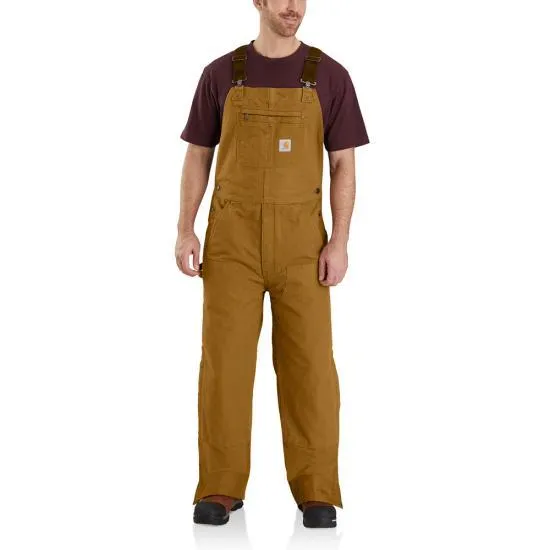 CL104031A-S-Regular Bib Overalls Quilt Lined - BRN