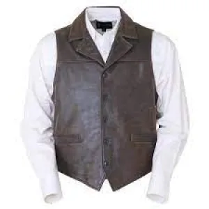 CL29722-L-Brown Outback Chief  Vest