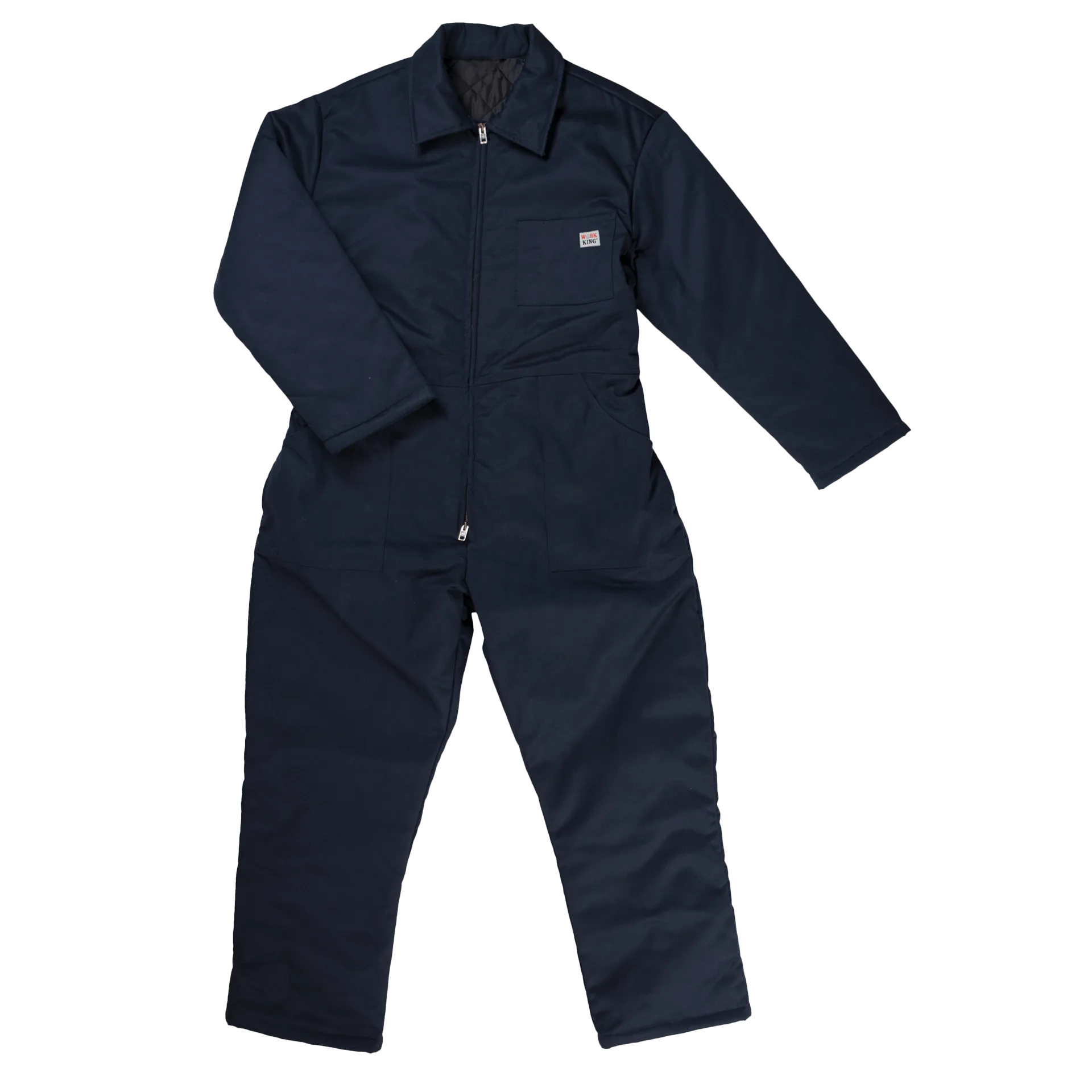 CL71211-M-Navy Coveralls Work King Twill Lined