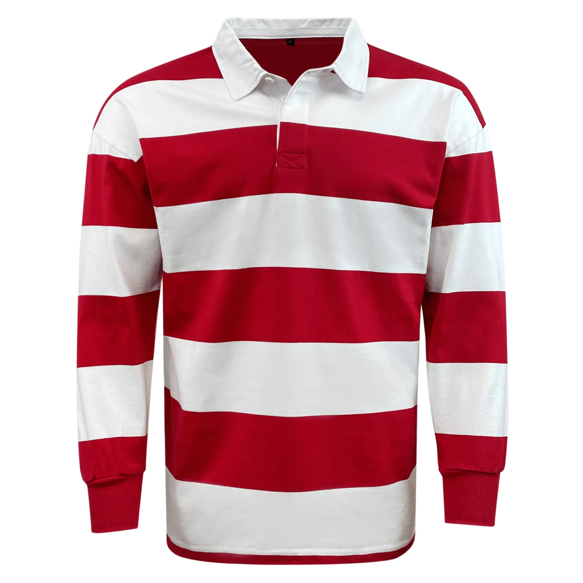 Classic Long Sleeve Hooped Rugby Jersey