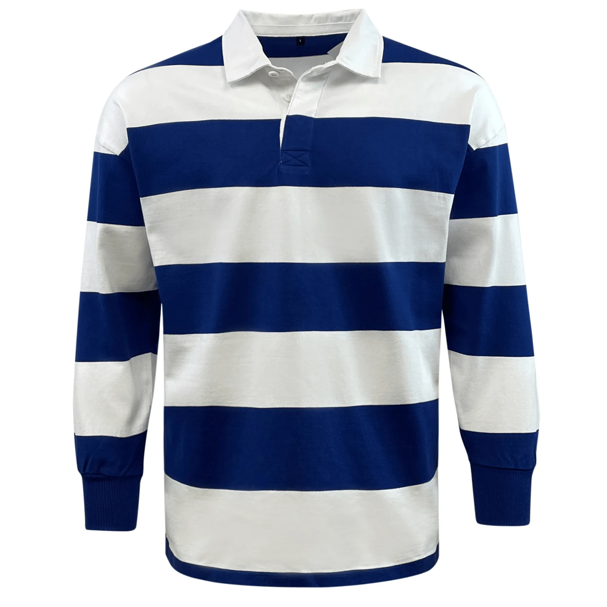 Classic Long Sleeve Hooped Rugby Jersey