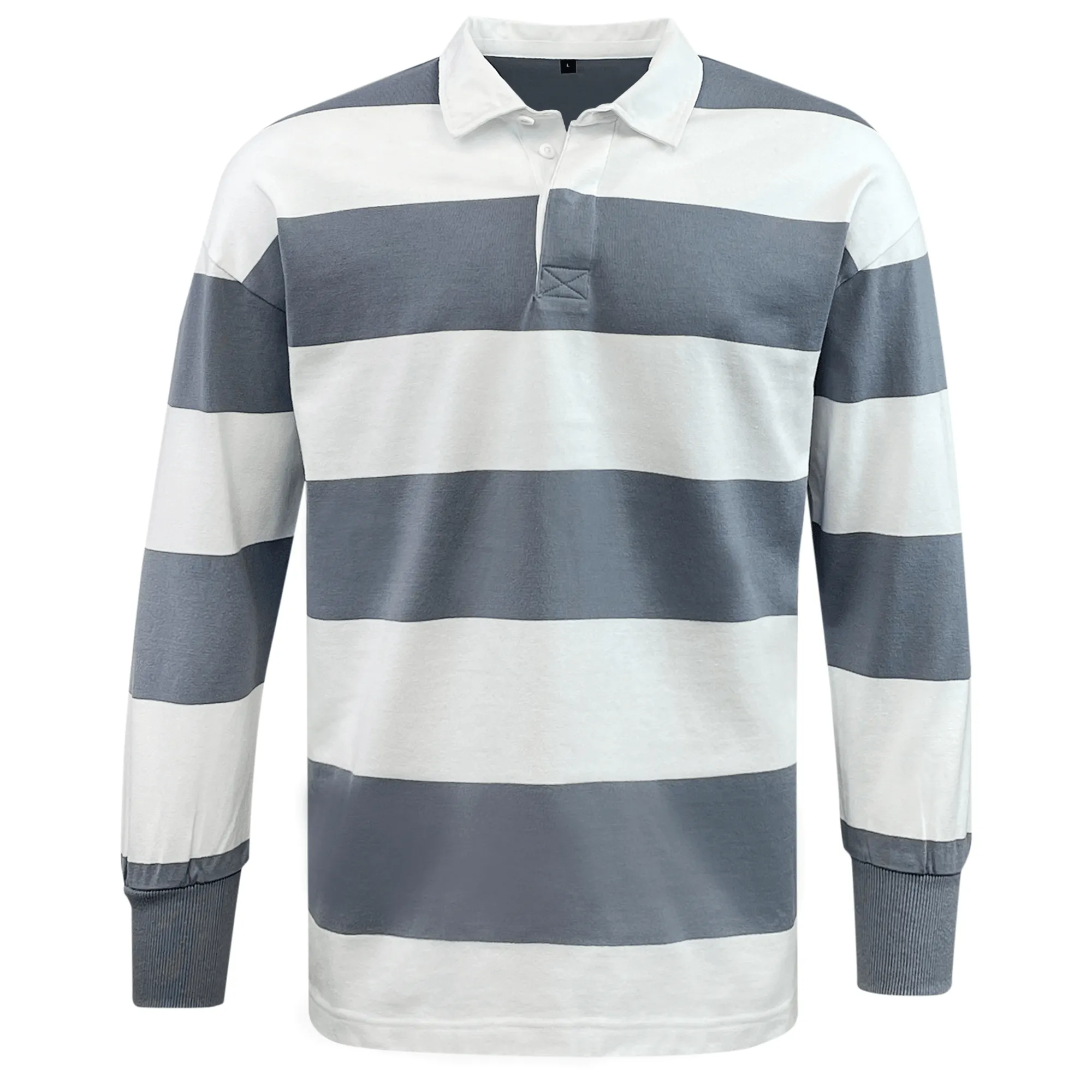 Classic Long Sleeve Hooped Rugby Jersey