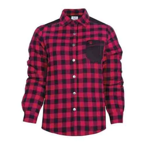 CLPF410-RO-L Lined Jacket Red/Black Plaid