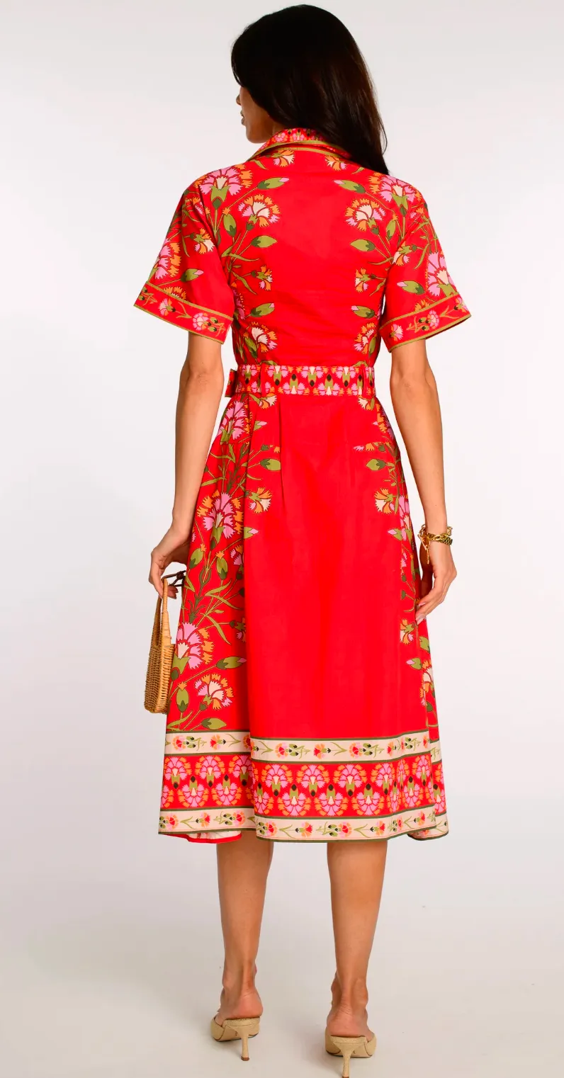 Collins Dress Indian Flower Poppy