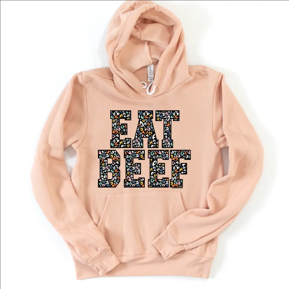 Colorful Cheetah Eat Beef Hoodie (S-3XL) Unisex - Multiple Colors!