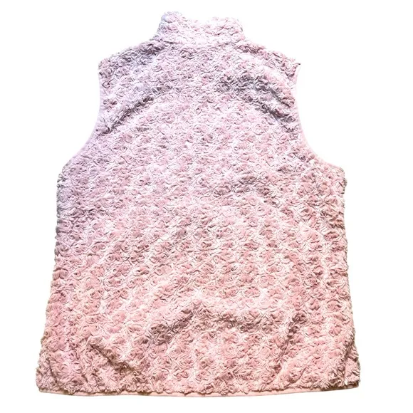 Columbia Twisp Trail Women’s XL Pink Fleece Vest Lined Full Zip